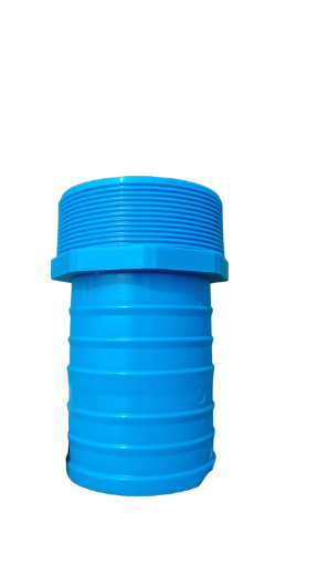 ADAPTADOR DENTADO PVC CON ROSCA MACHO