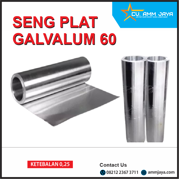 Seng Plat Galvalum 60