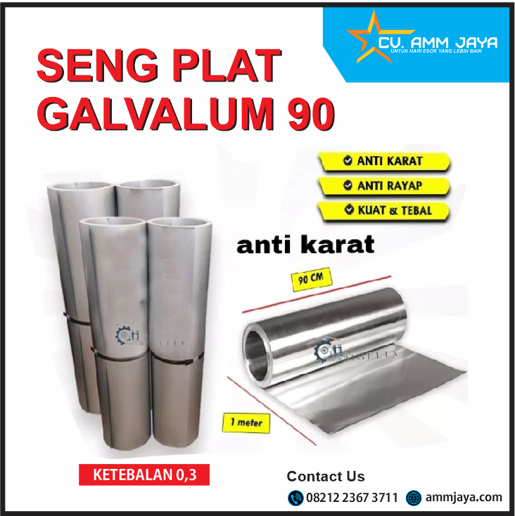 Seng Plat Galvalum 90 tebal