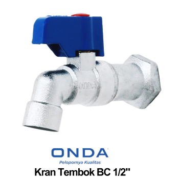 Kran Tembok BC 1/2, 3/4 inci ONDA