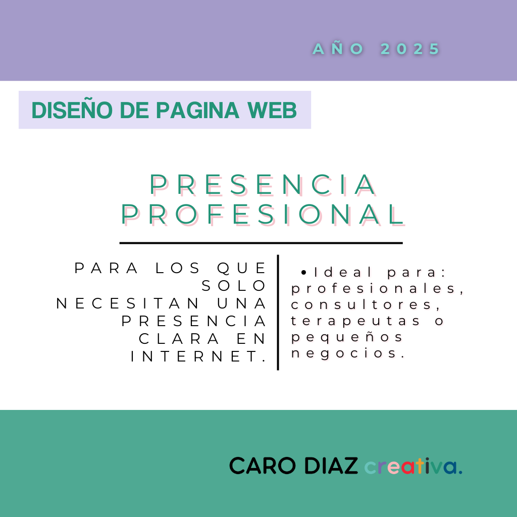 Página Web Básica (Presencia Profesional)