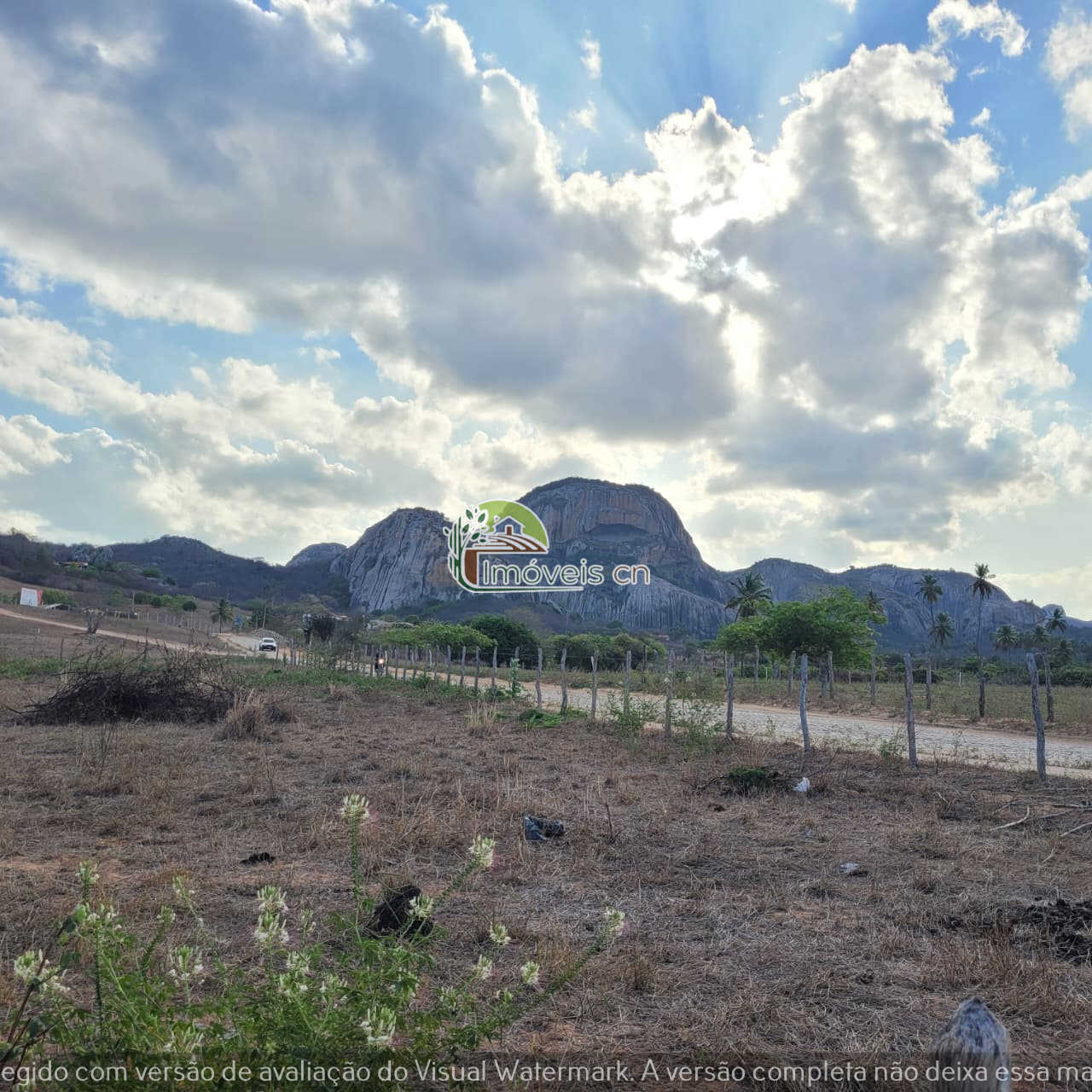 Terra de 1 Hectare à Venda em Araruna/PB — Frente Ampla e Vista Privilegiada para a Pedra da Boca