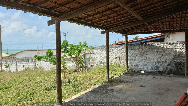 Terreno com vista para o mar e casa em reforma – 1.600M² – Maxaranguape/RN