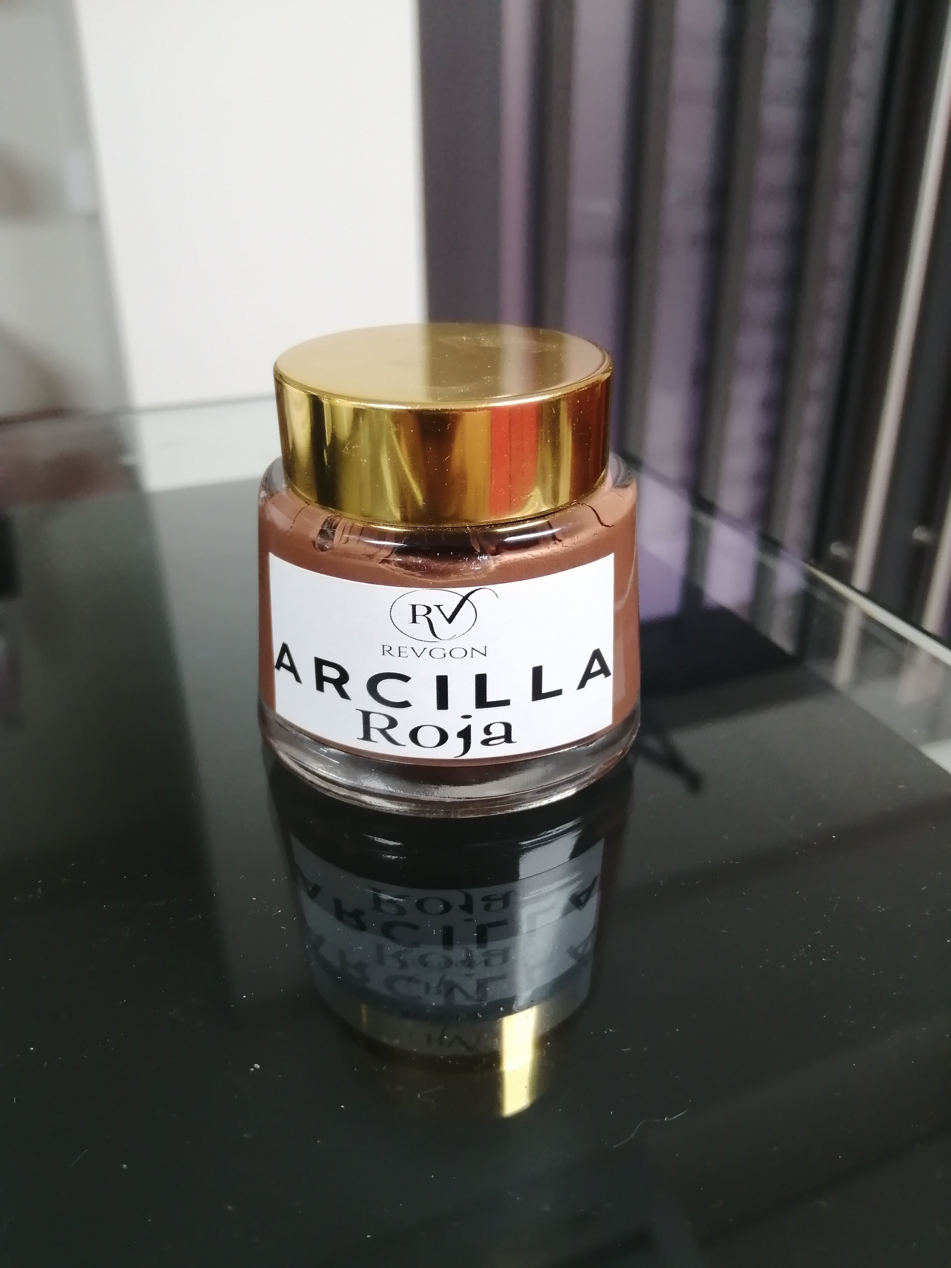 Arcilla mineral roja