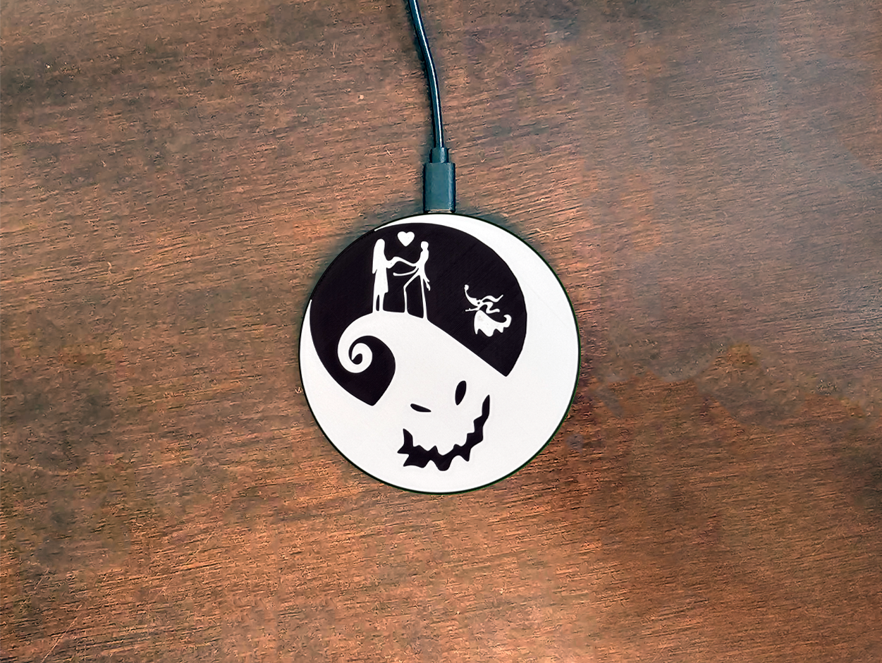 Nightmare Before Christmas Silhouette Charger