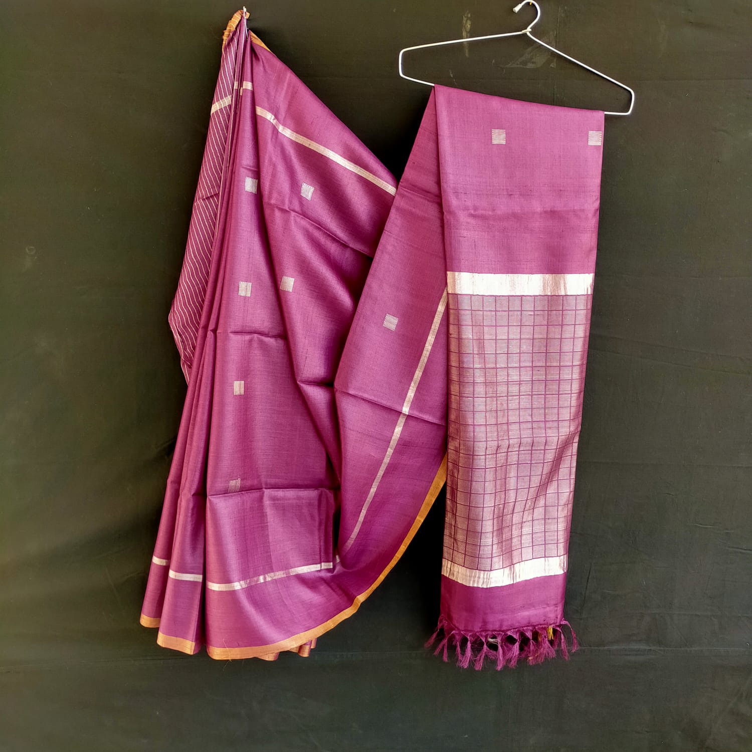 Tusser silk saree
