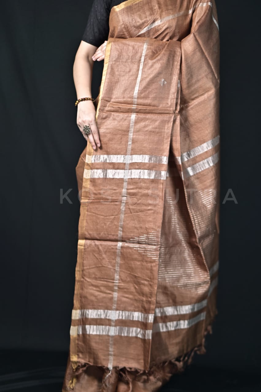 Tusser silk saree