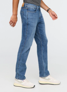 Mens Blue Straight Jeans