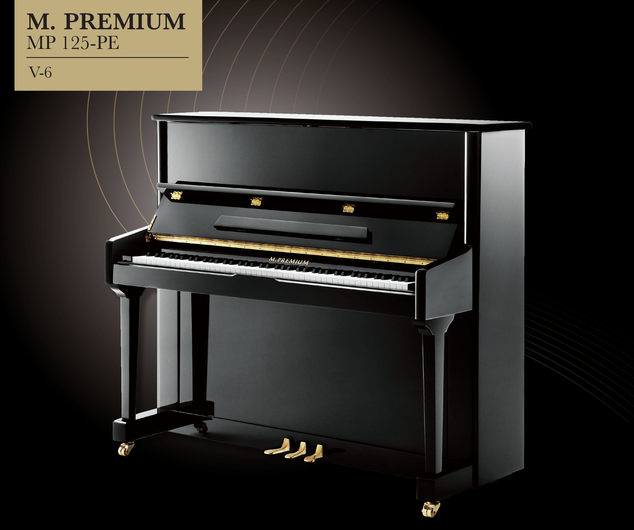 M. Premium MP 125 PE V-6 Upright Piano