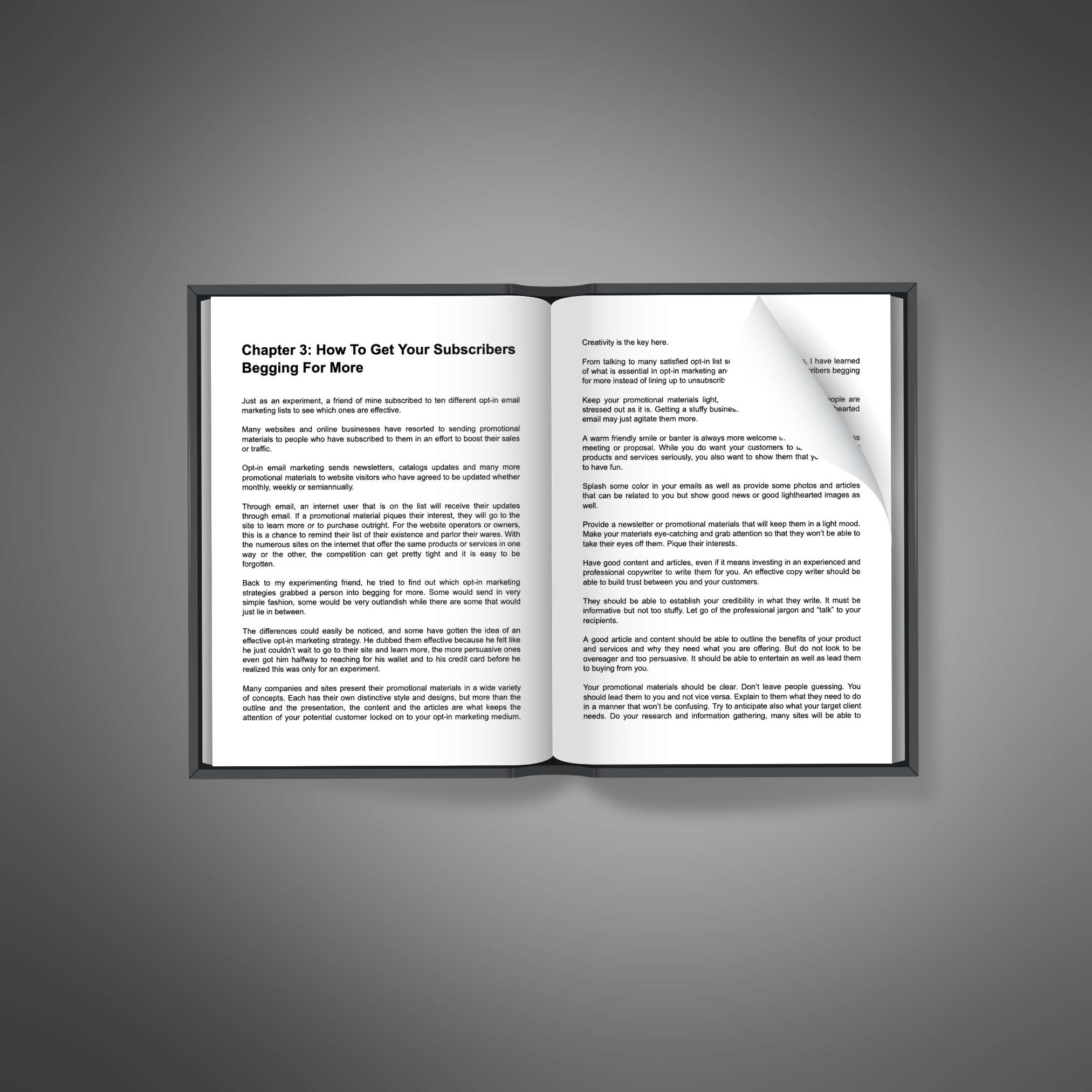 Email Marketing Influence – Ebook