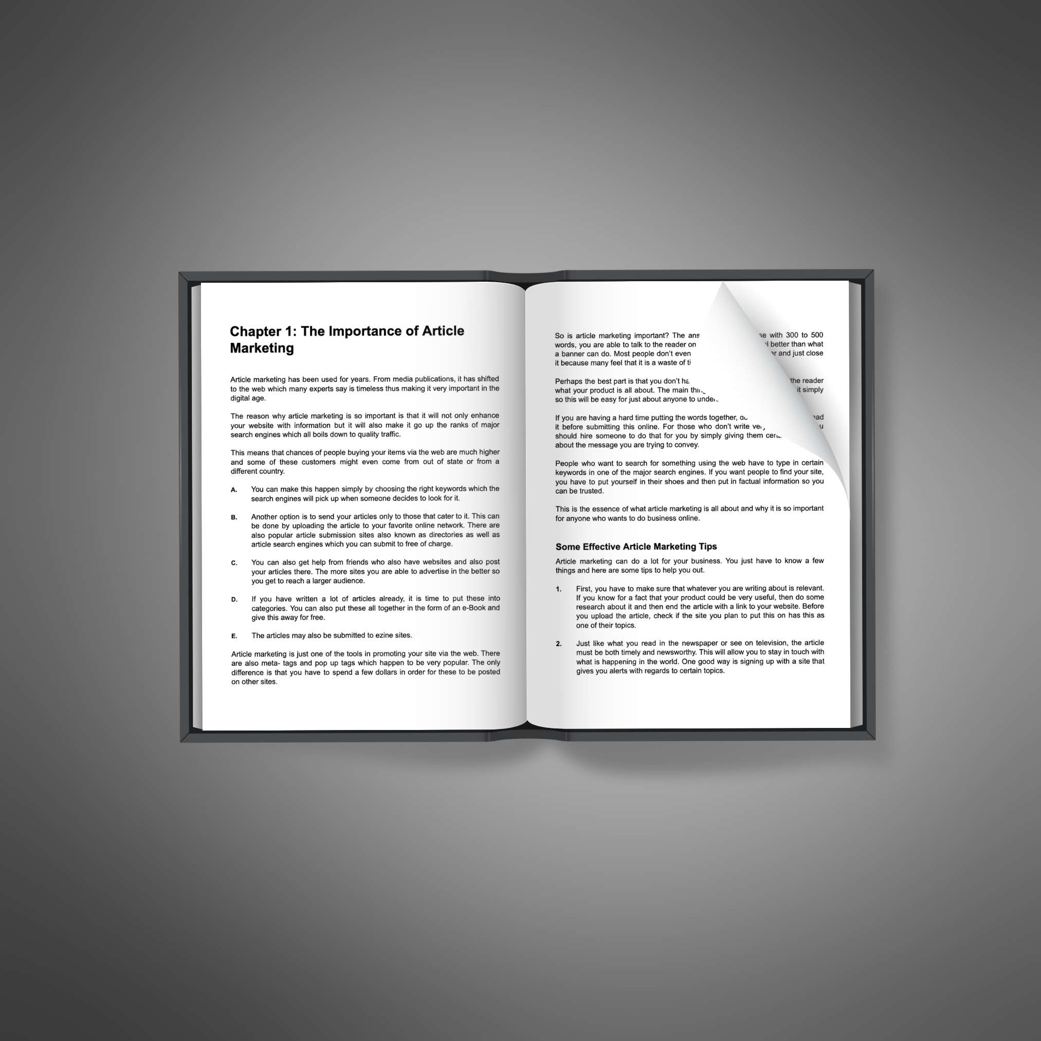 Article Marketing Ascendancy – Ebook