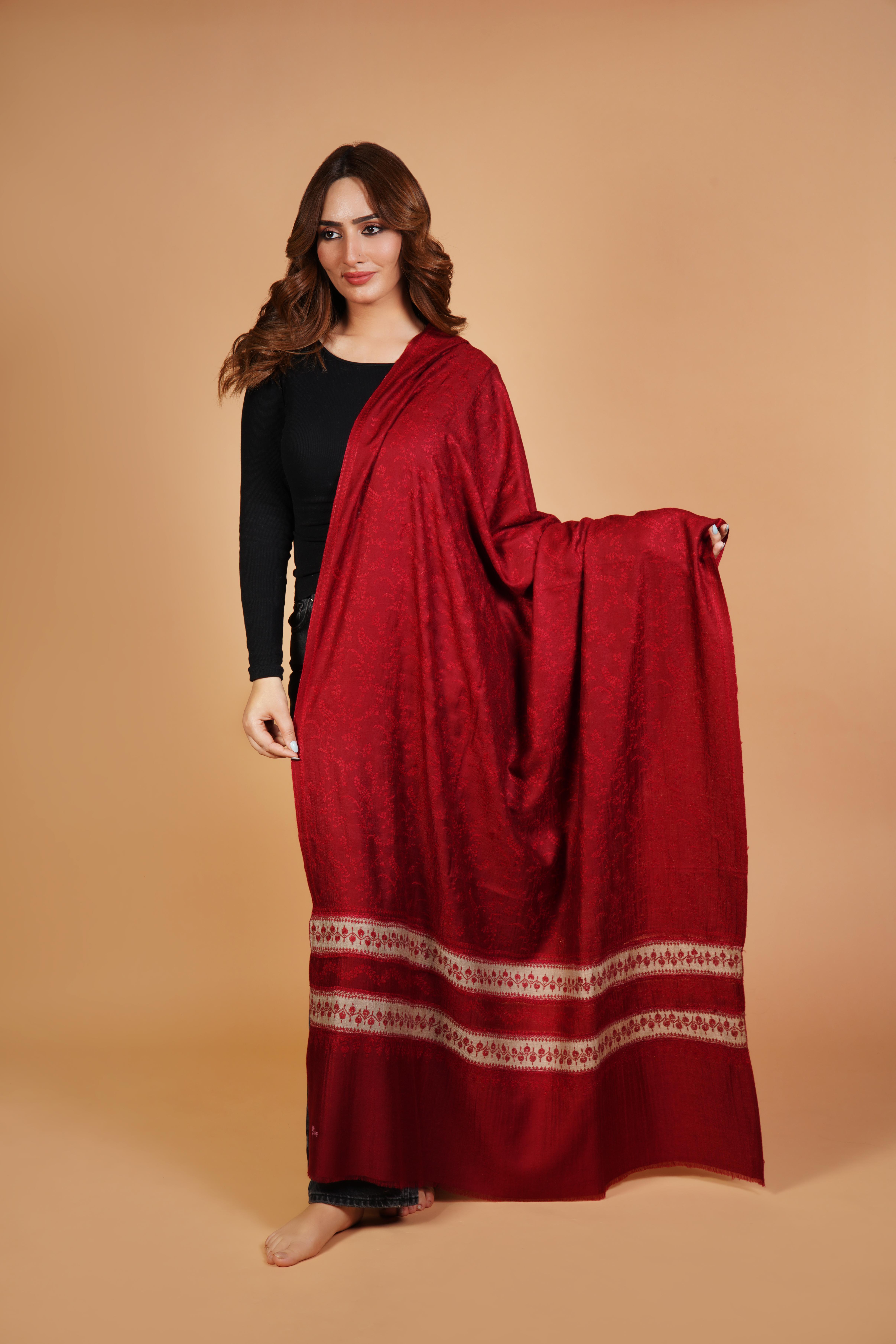 Elegant Red Shawl