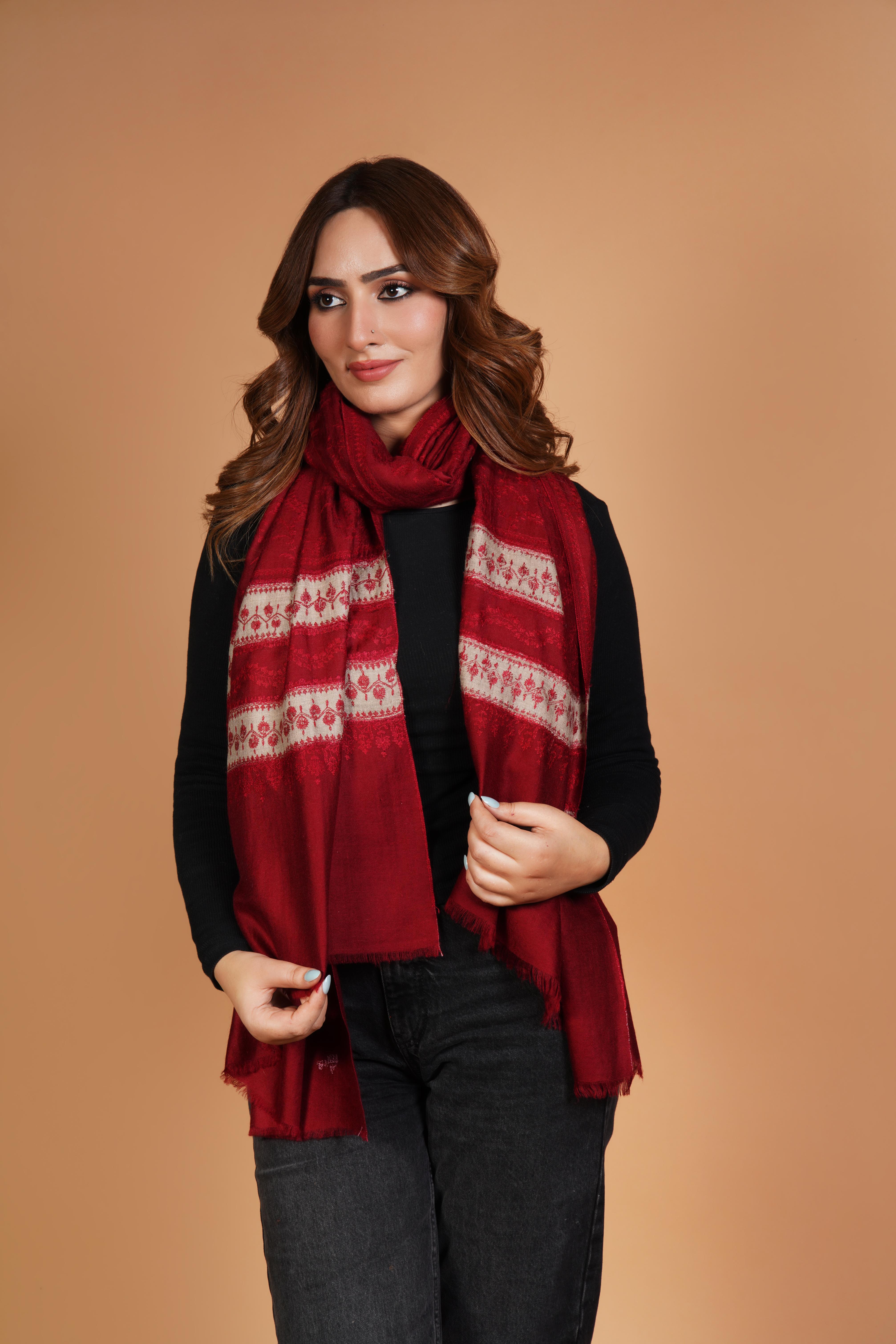 Elegant Red Shawl