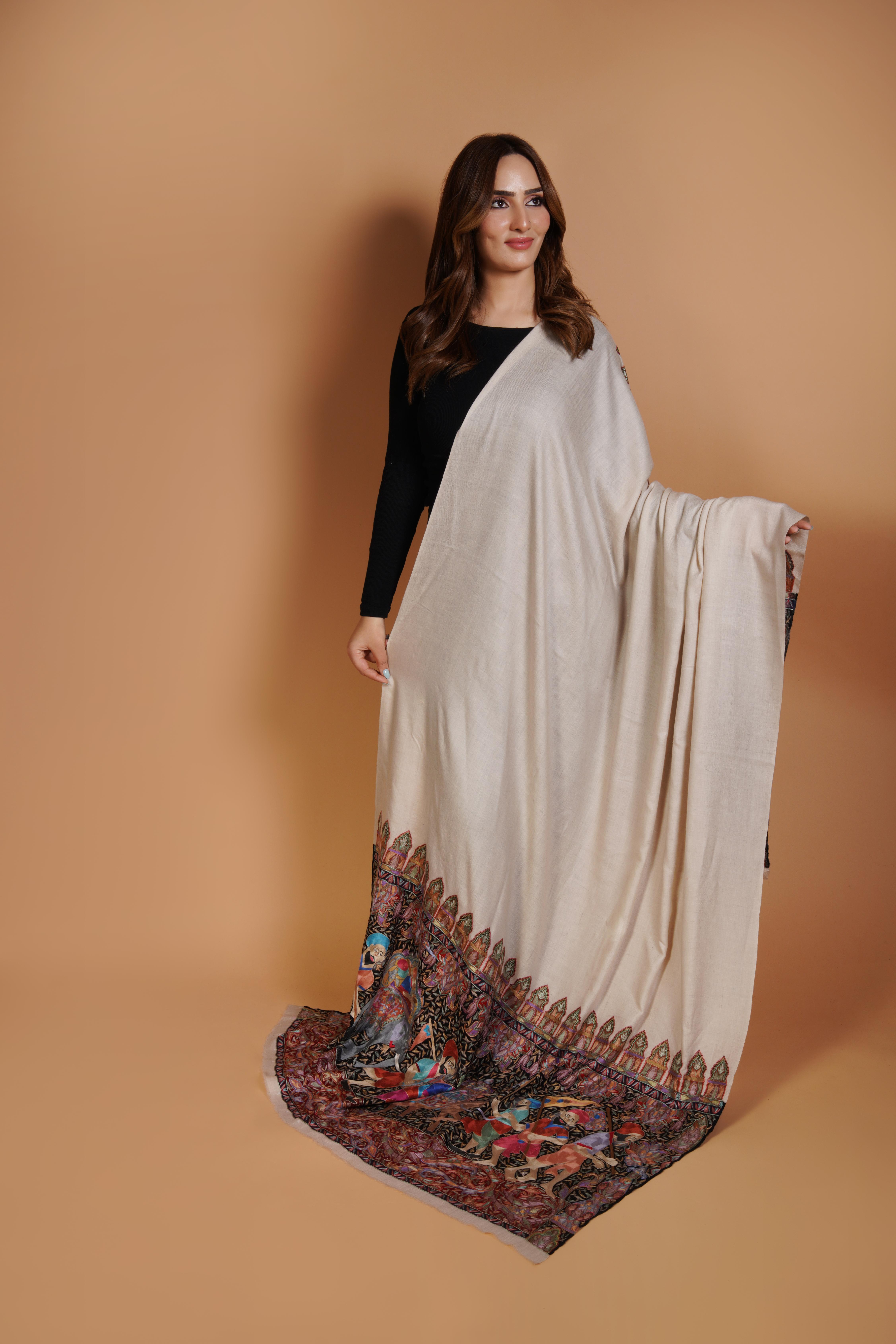 Authentic Kashmiri Pashmina Shawl – Handcrafted Luxury