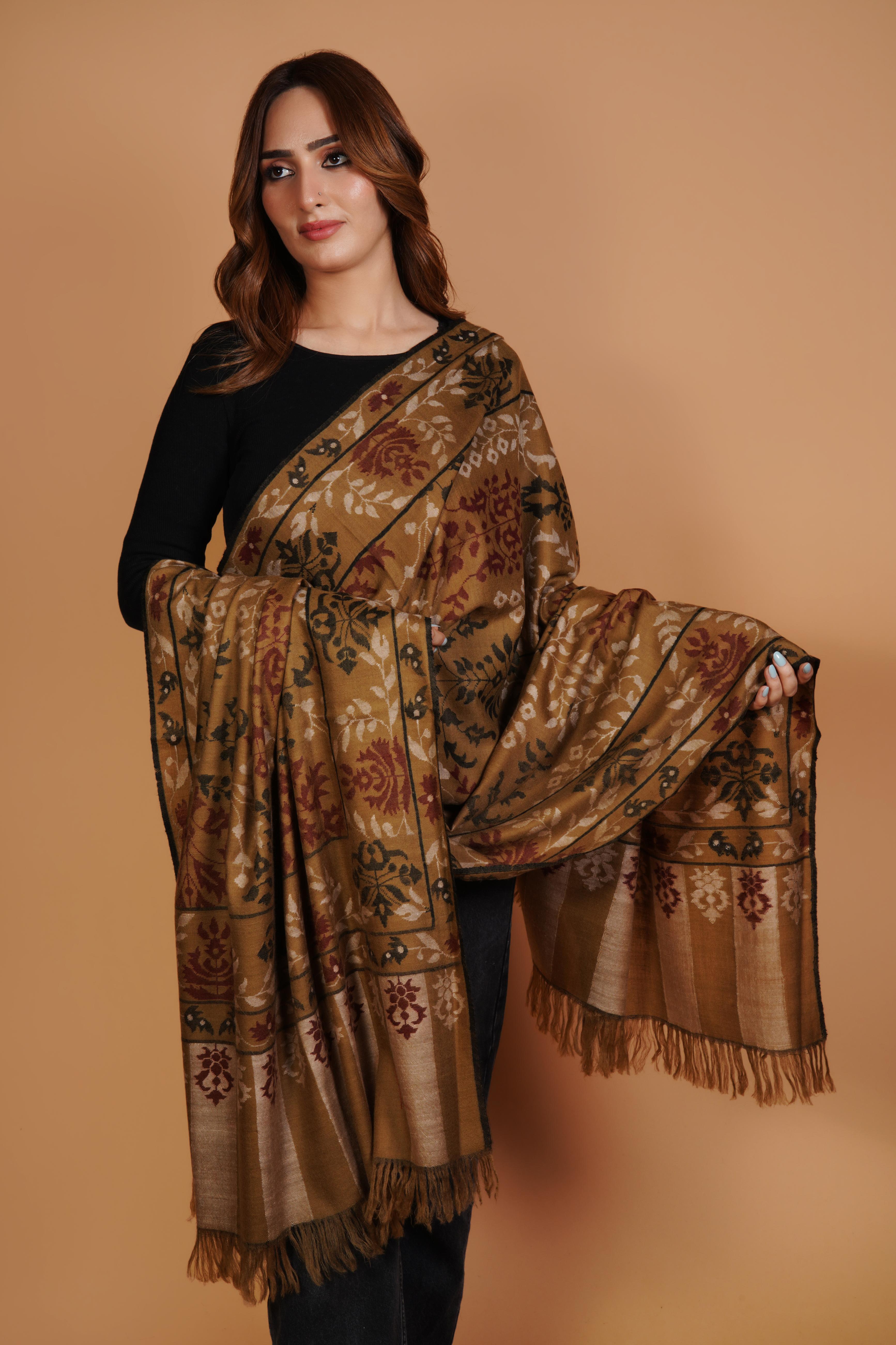 Authentic Kashmiri Pashmina Kani Shawl 