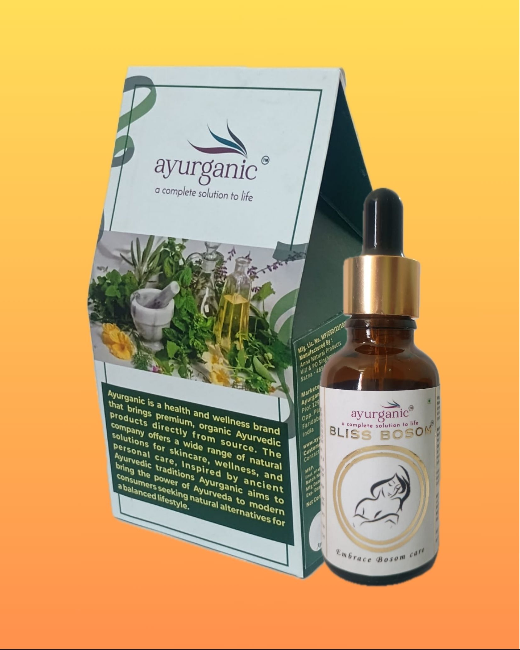 Bliss Bosom by Ayurganic Bosom Care Oil for Women II 30ml II Pack Of 1