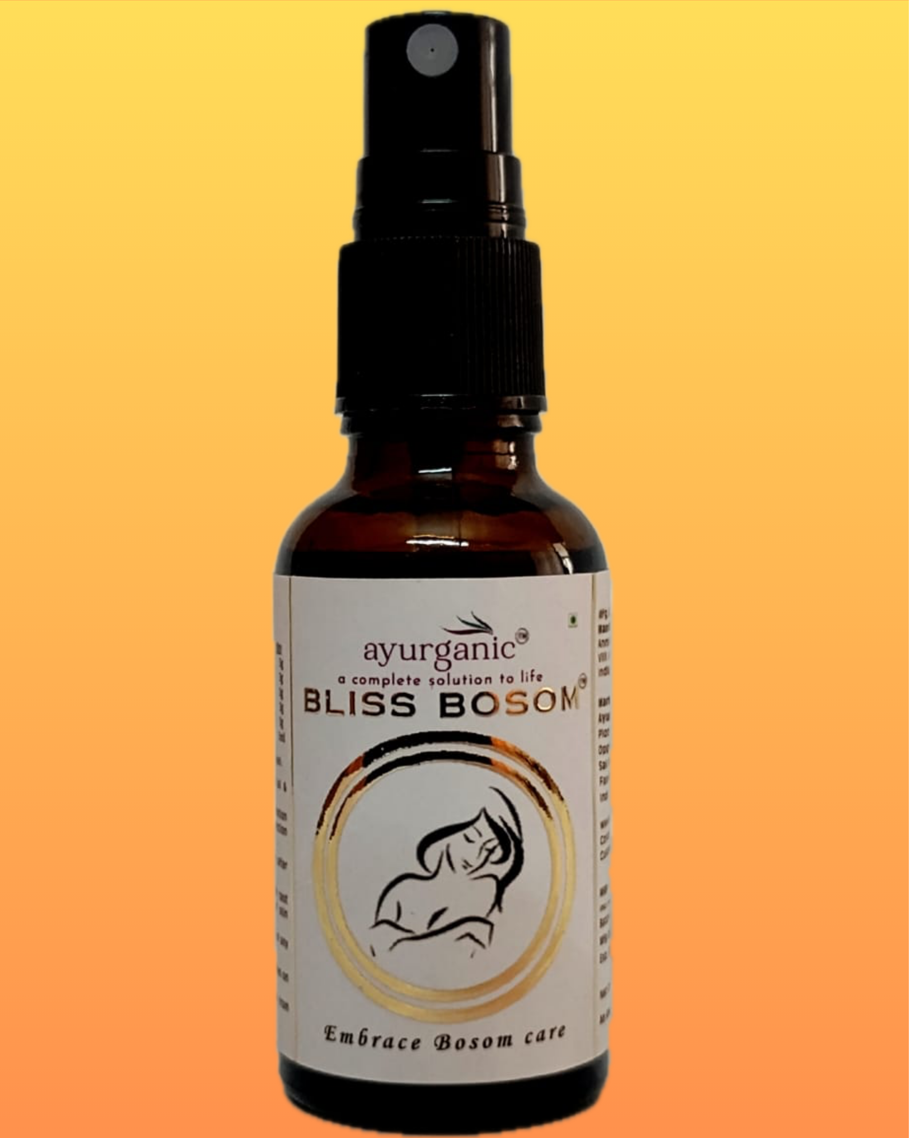 Bliss Bosom by Ayurganic Bosom Care Oil for Women II 30ml II Pack Of 1 II With Mist Spray