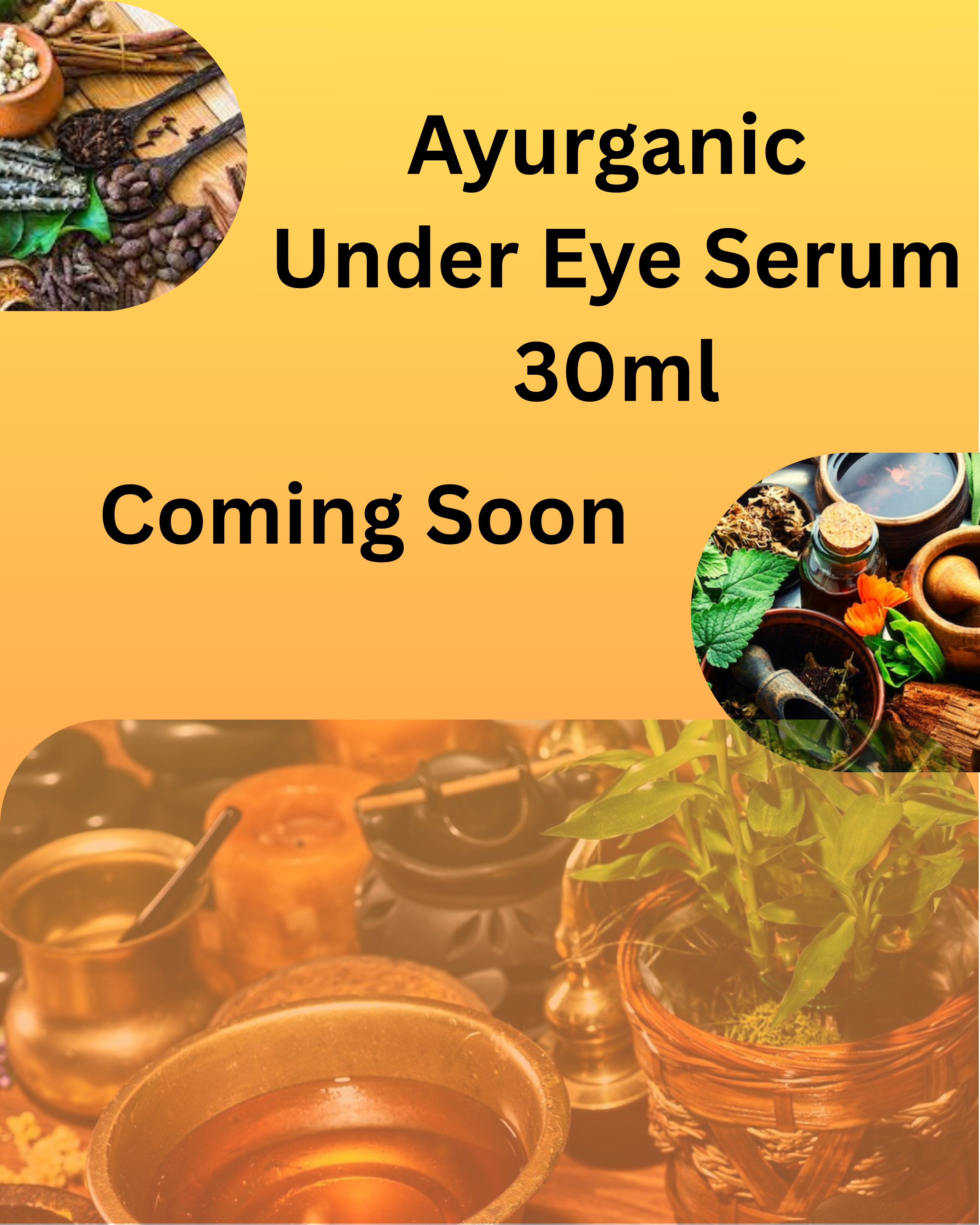 Ayurganic Under Eye Serum 30ml for Dark Eye Circles