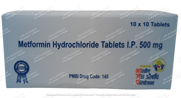 145 Metformin Hydrochloride Tablets I.P. 500 mg