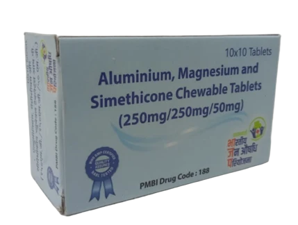 Aluminium, Magnesium and Simethicone Chewable Tablets