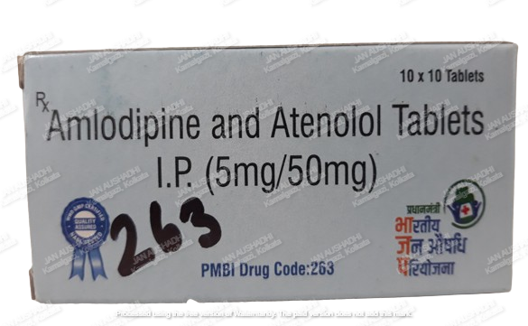 263 Amlodipine and Atenolol Tablets I.P. (5mg/50mg)