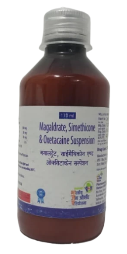 1701 Megaldrate 540mg, Simethicone 50mg and Oxetacaine 10mg Oral Suspension