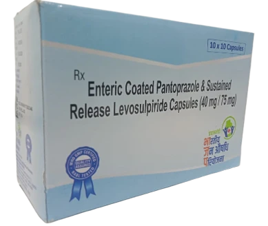 Enteric Coated Pantoprazole & Sustained Release Levosulpiride Capsules
