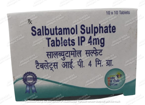 260 Salbutamol Sulphate Tablets IP 4mg