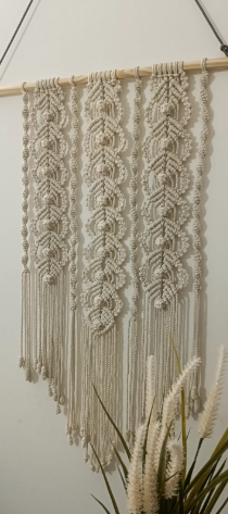 Flower leaf Pattern Macrame Wall hanging art