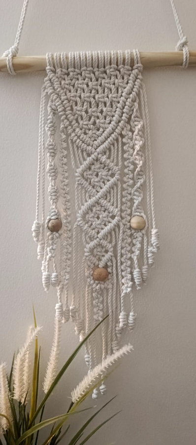 Macrame Wall Hanging Bohemian Wall Art 50 Cms Length & 20 Cms wide
