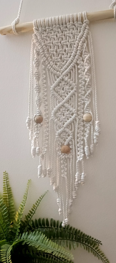 Macrame Wall Hanging Bohemian Wall Art 50 Cms Length & 20 Cms wide