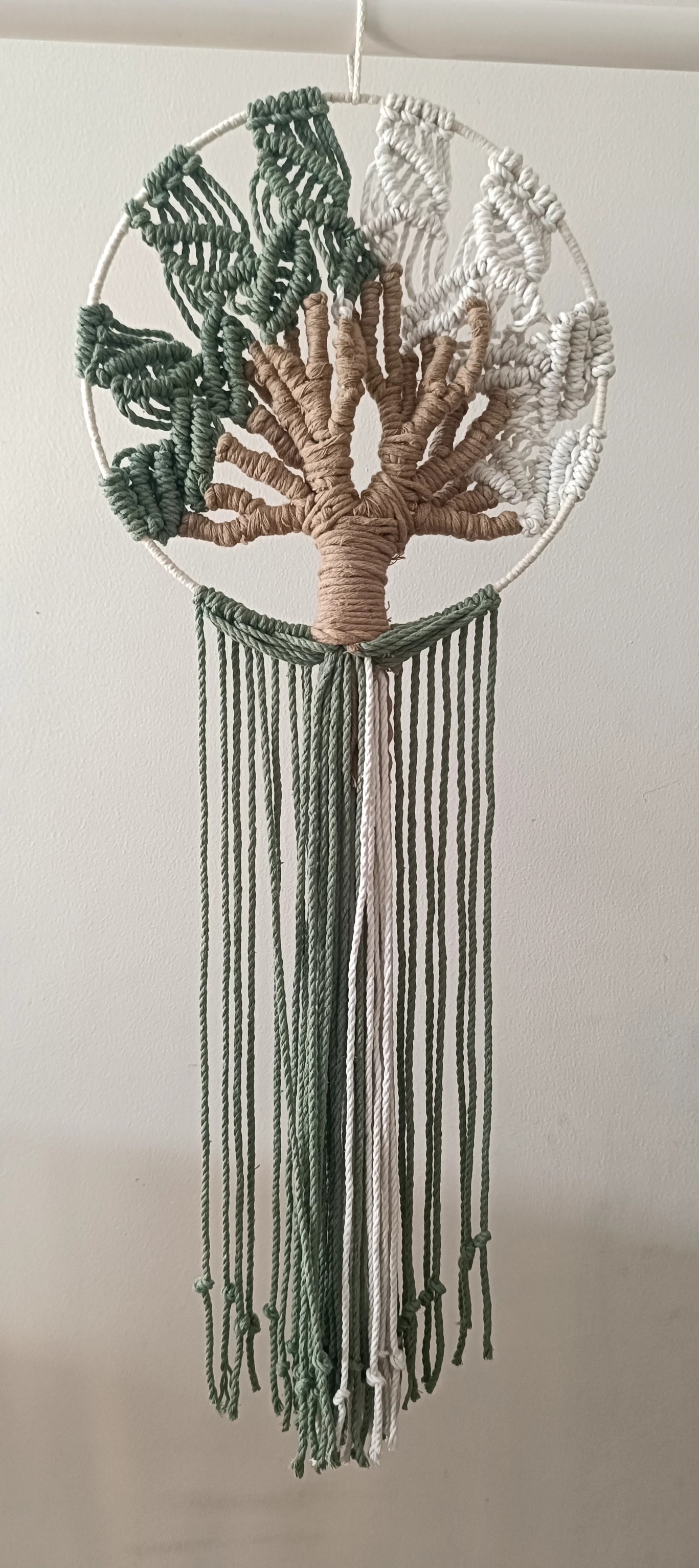 Macrame Tree of Life Wall Art Charm - Handcrafted Serenity for Your Space