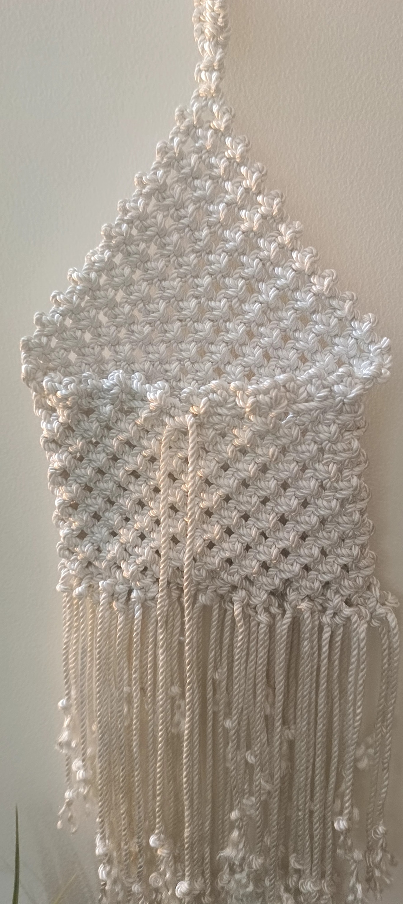 Handmade Macramé Wall Hanging Storage Organizer