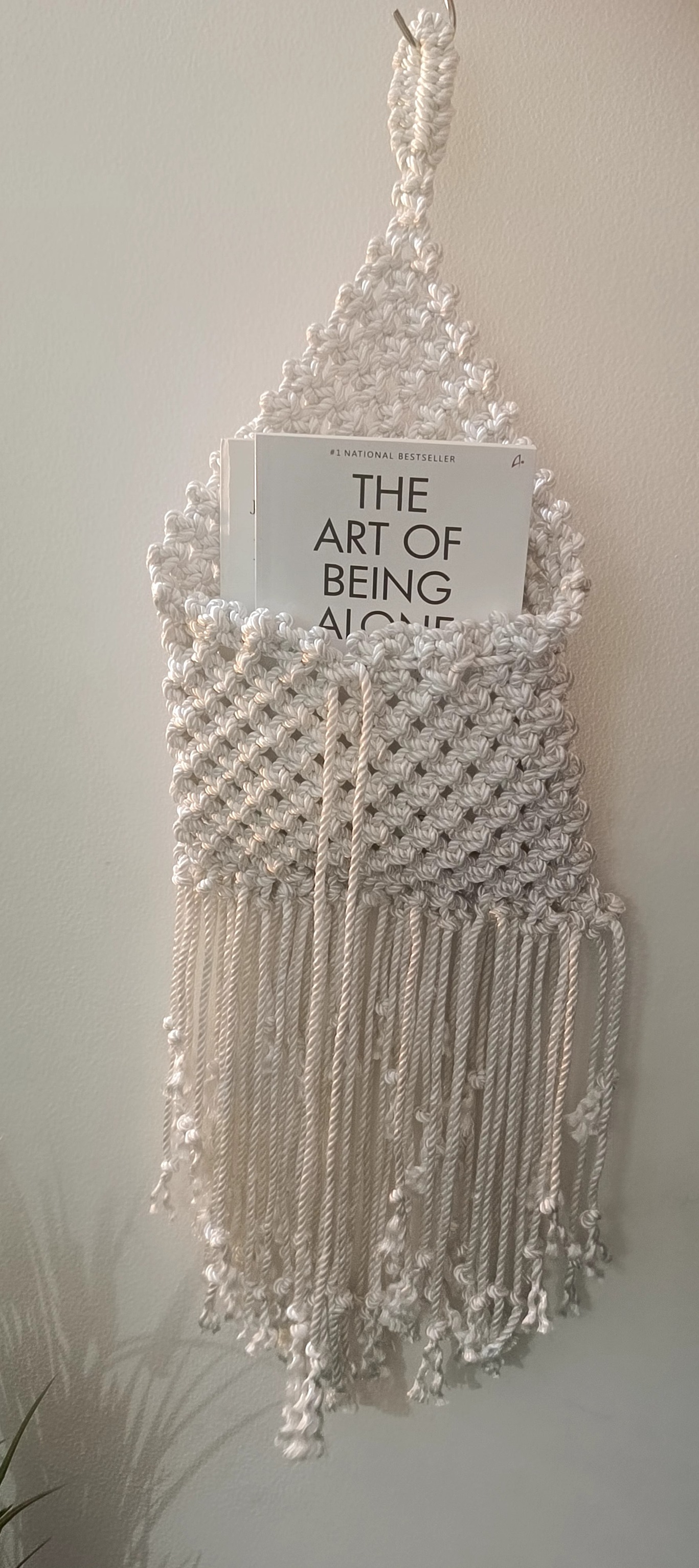 Handmade Macramé Wall Hanging Storage Organizer