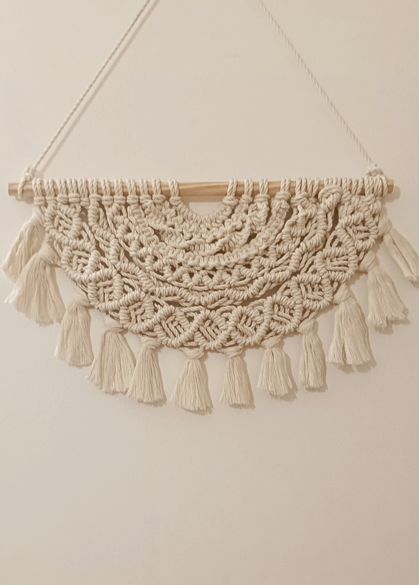 Half Moon Macrame Wall Hanging