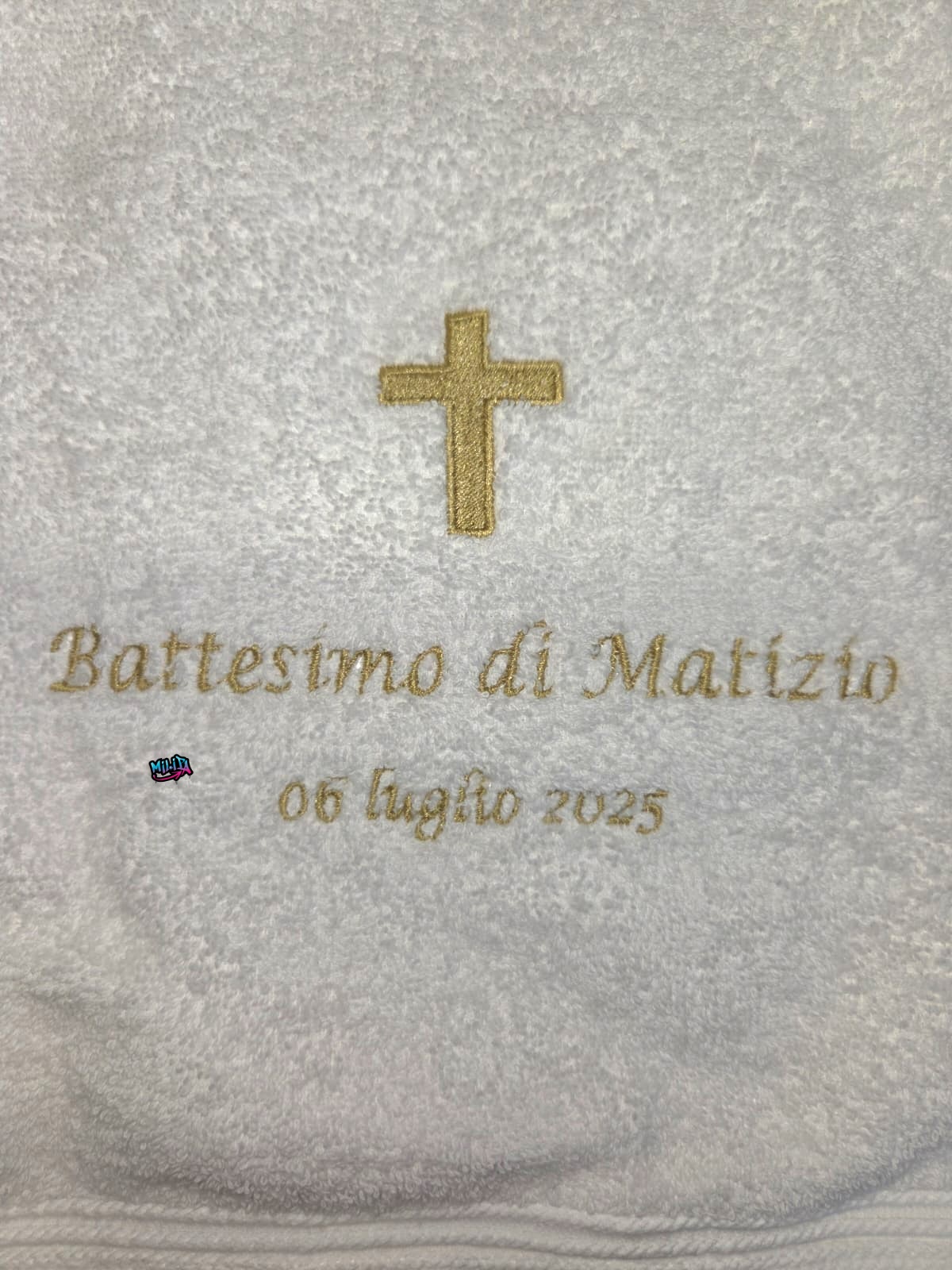 Essuie de baptême personnalisé