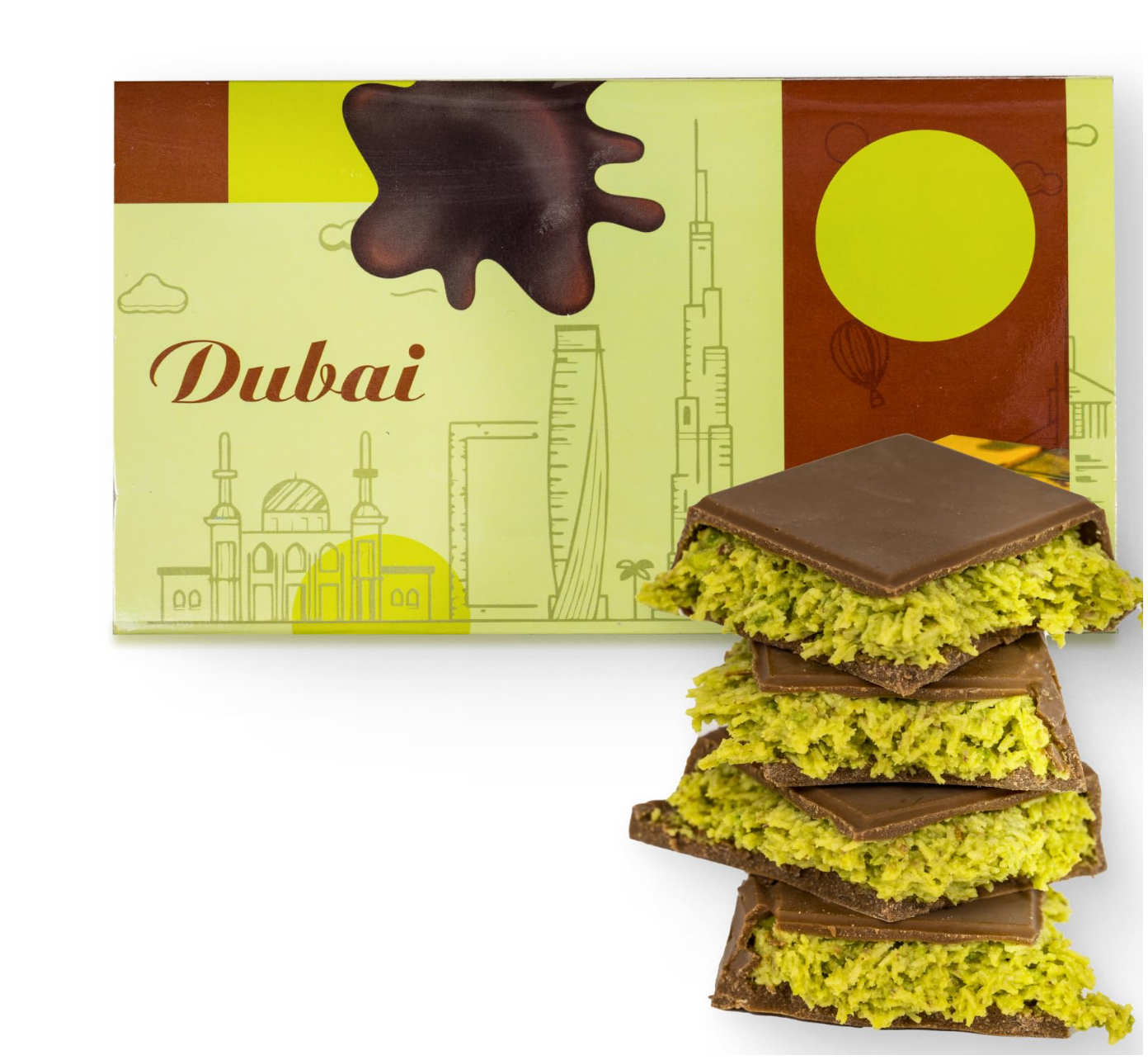 Dubai Chocolate Bar with Pistachio