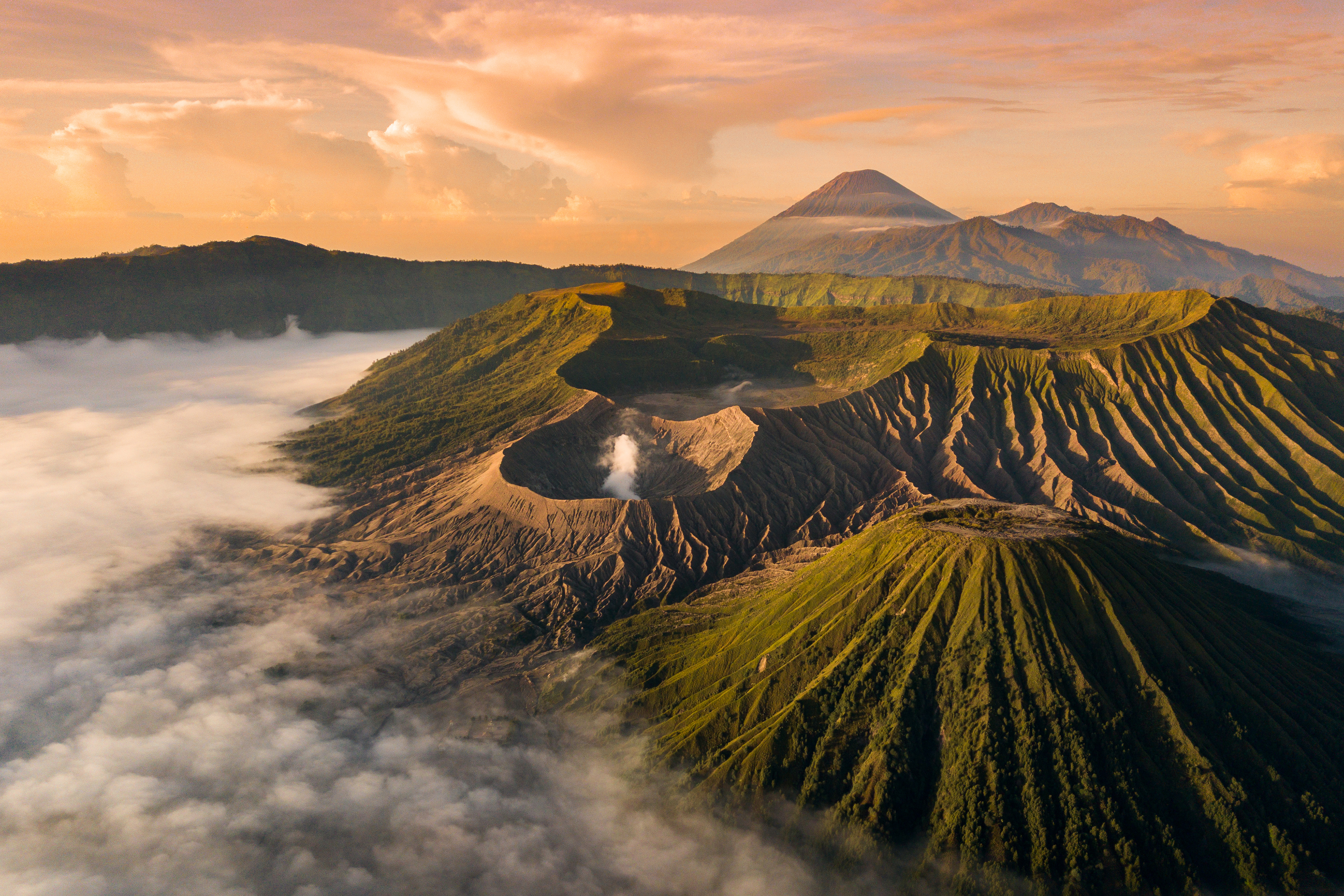 Aerial landscape photograph