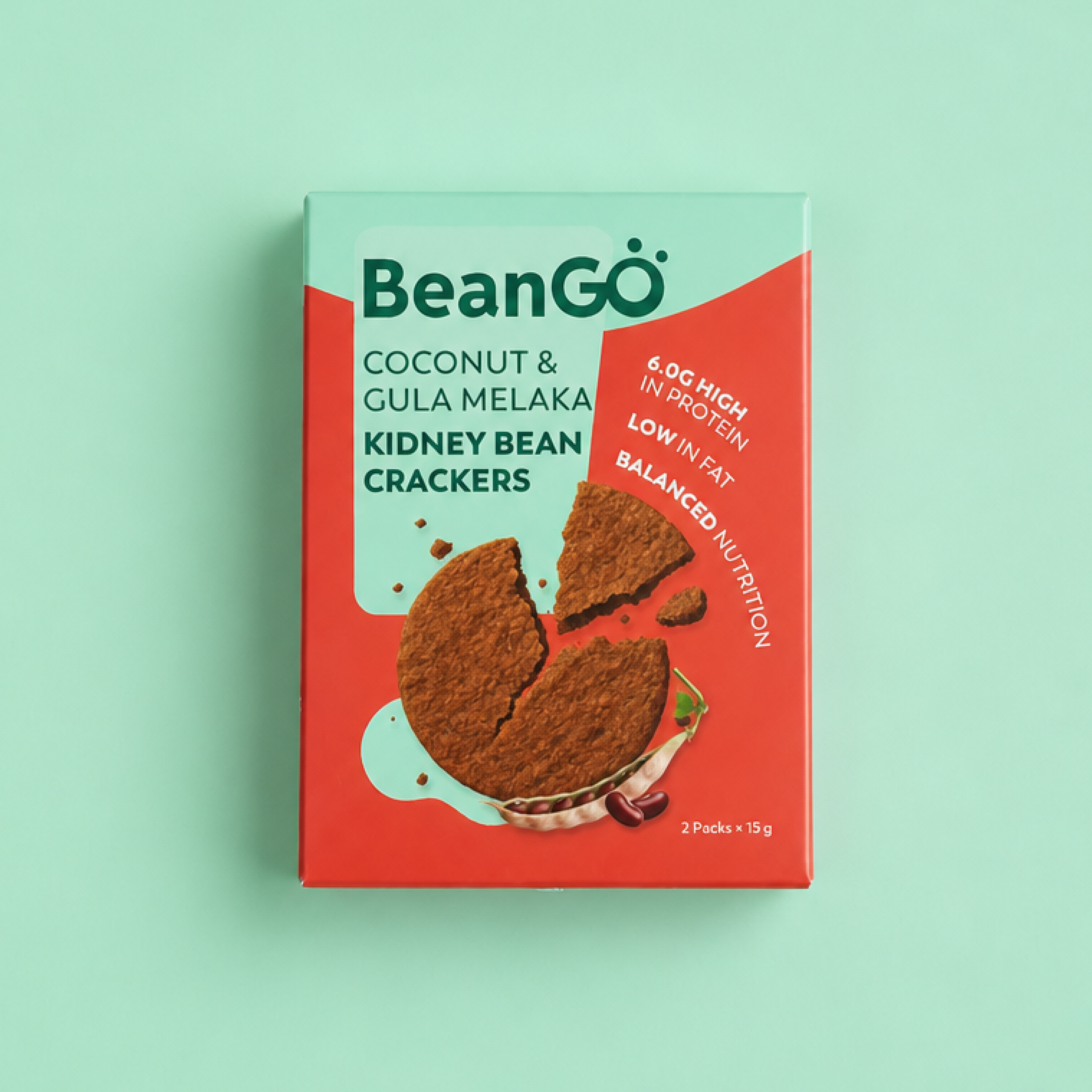 Coconut & Gula Melaka Kidney Bean Crackers (30g)