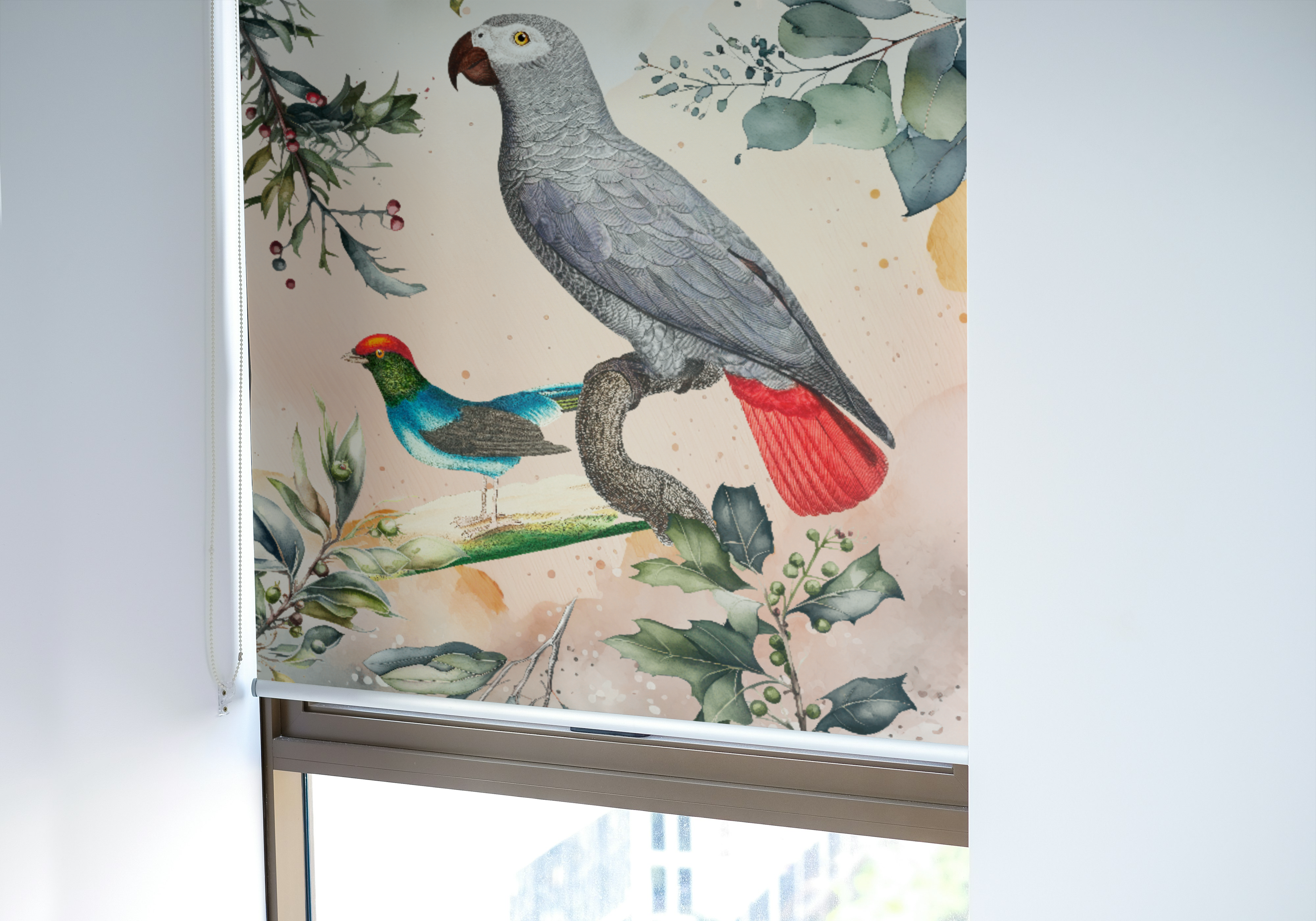 Bird Print Roller Blind