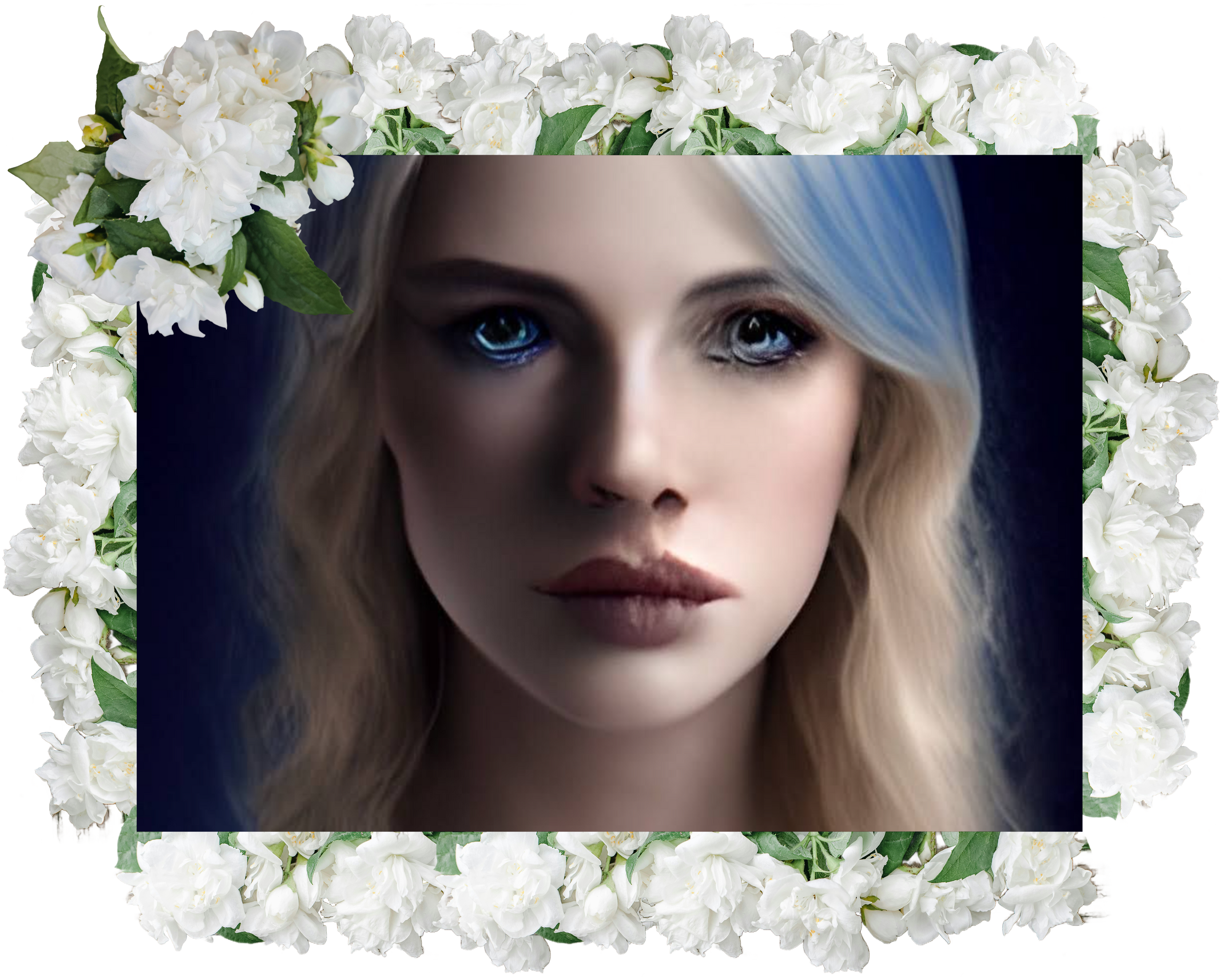 Artificial Jasmine Flower Picture art design