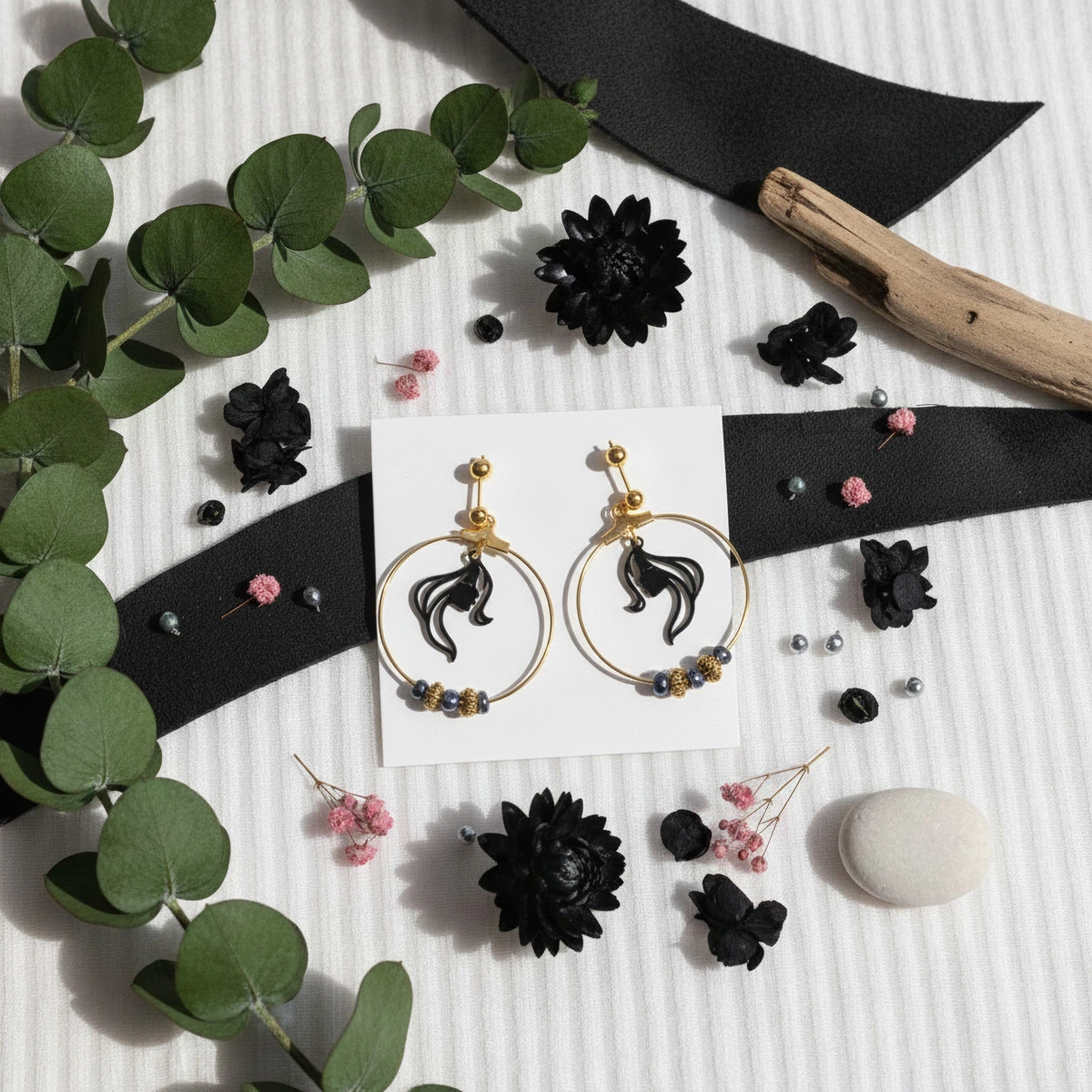 Boucles d'oreilles Fémina – acier