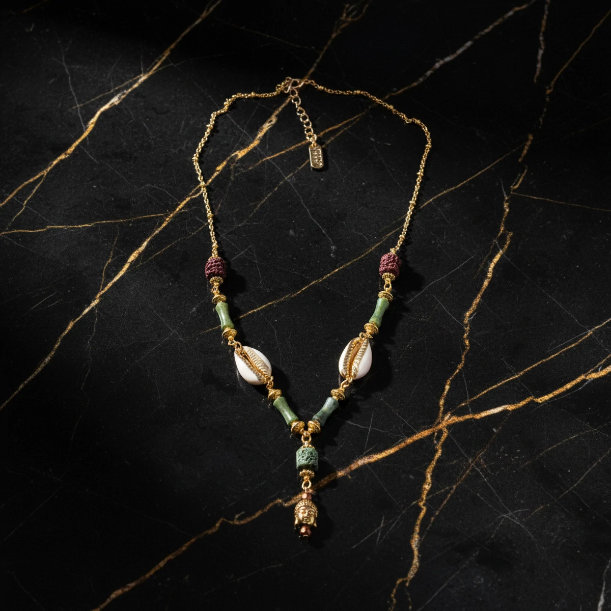 Collier Boudha Jade