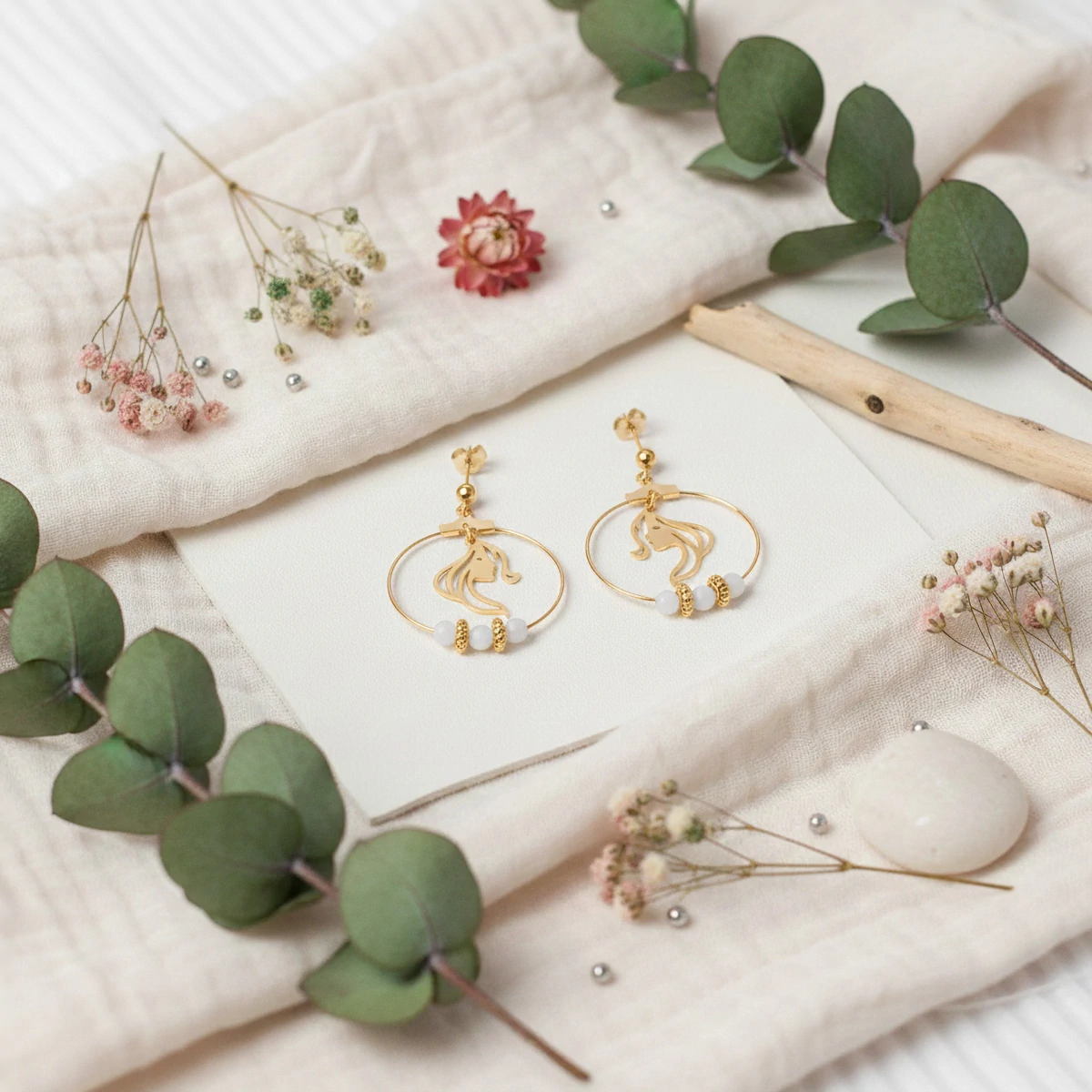 Boucles d'oreilles Fémina – acier