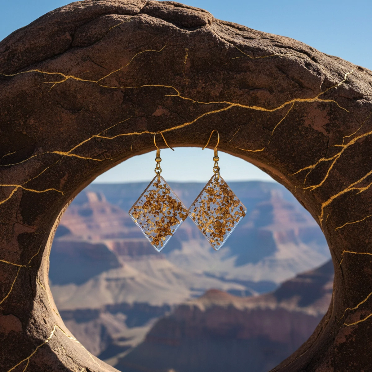 Boucles d'oreilles Terre d'Or