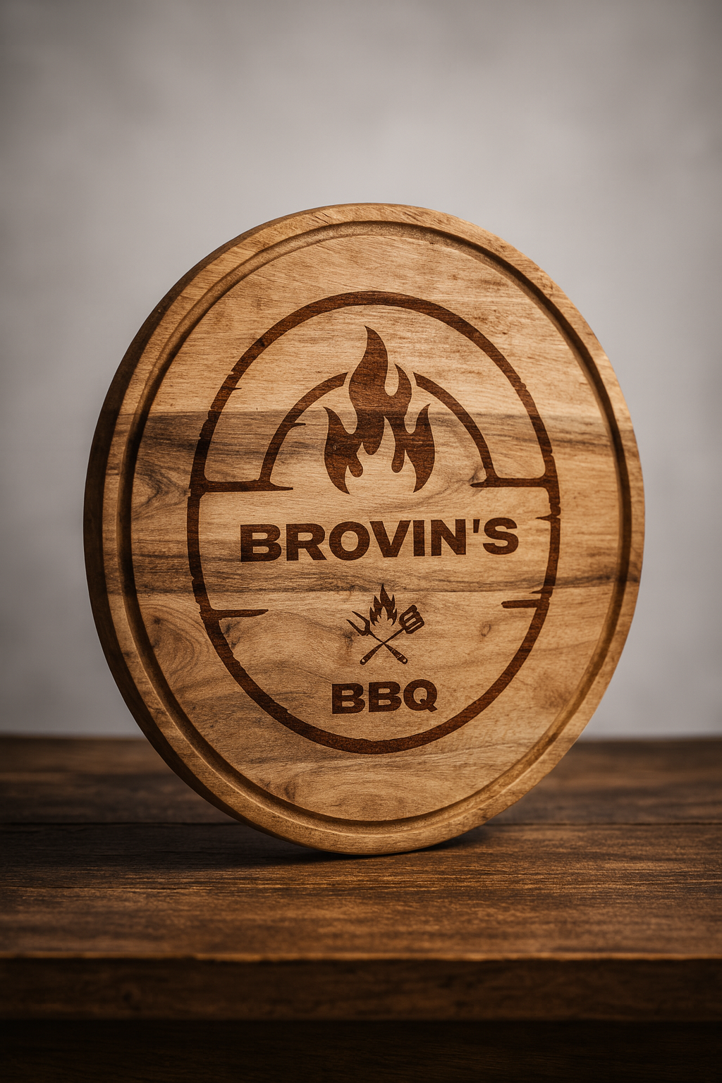 Steakbrett aus Akazienholz, 350 mm – individuelle Lasergravur