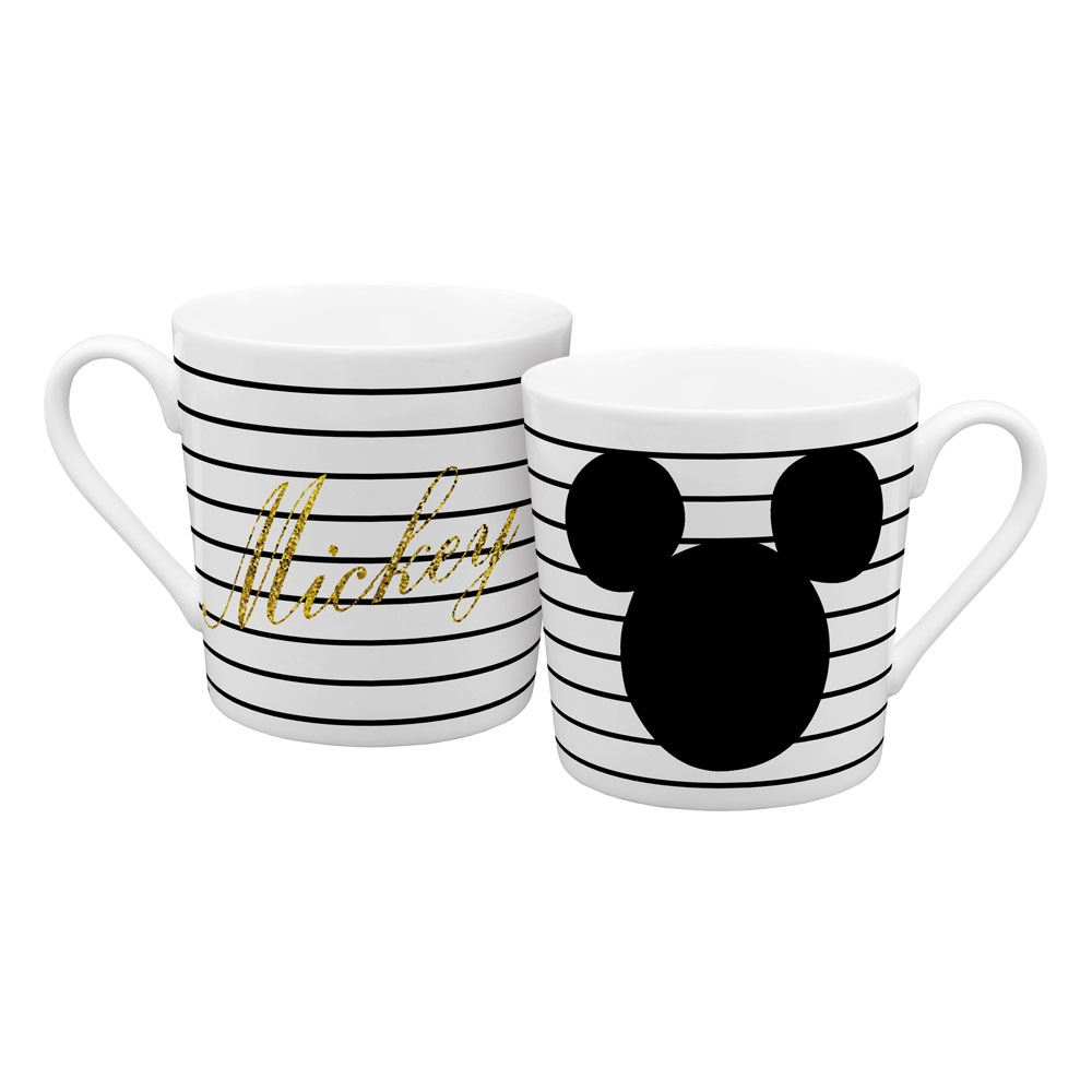 Mickey Mouse Striped Mugs