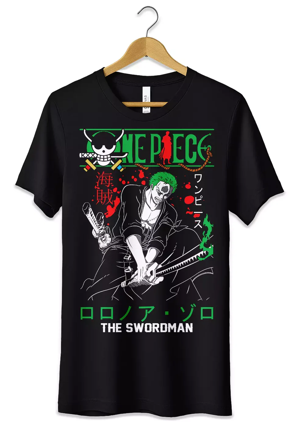 T-Shirt Maglietta Anime Roronoa Zoro One Piece #3