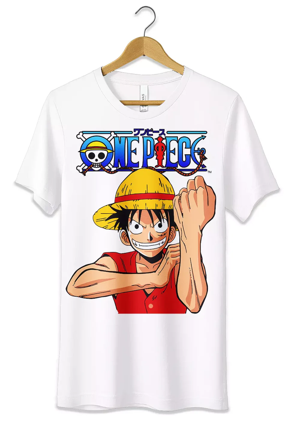 T-Shirt Maglietta Mixed Mobkey D. Luffy Mugiwara Anime One Piece