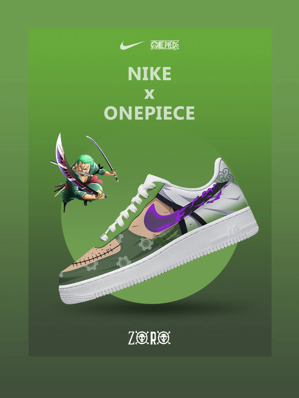 One Piece Custom Sneakers Shoes for Men and Woman